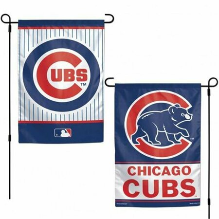 BOOKAZINE Chicago Cubs Flag 12x18 Garden Style 2 Sided MK52269